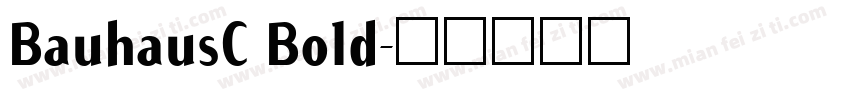 BauhausC Bold字体转换